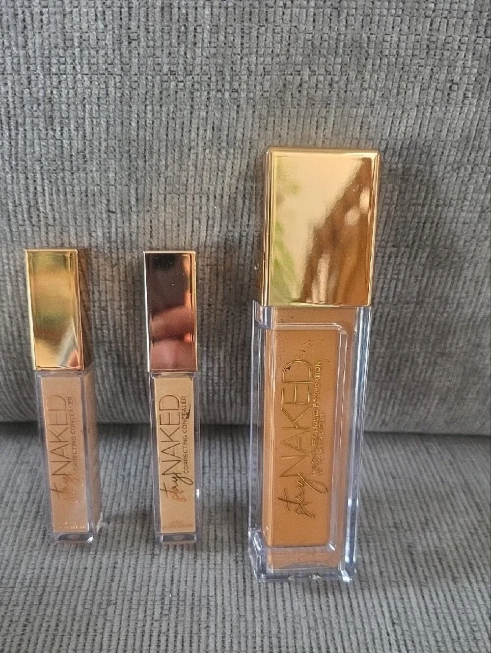 Urban Decay Stay Naked Foundation & Concealer Set in Medium Dark & Medium, New.